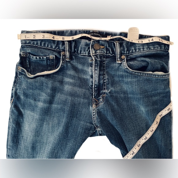 Banana Republic Slim Men’s Jeans Dark Blue Waist Sz32 /30 - Picture 3 of 11